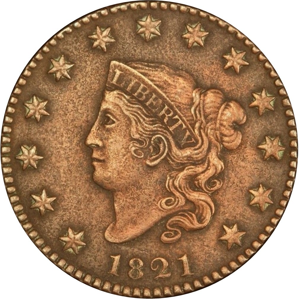 1821-Coronet-Head-Large-Cent-#4